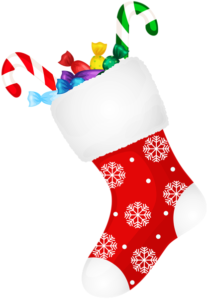 This png image - Christmas Stocking with Candies PNG Clip Art, is available for free download