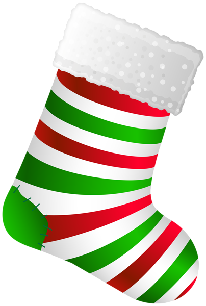 Christmas Striped Stocking PNG Clip Art | Gallery Yopriceville - High ...