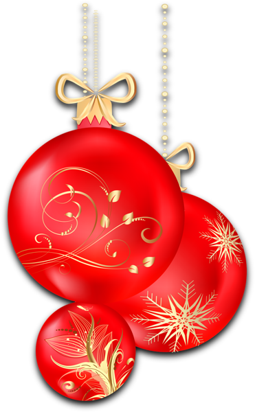 This png image - Christmas Transparent Red Ornaments Clipart, is available for free download