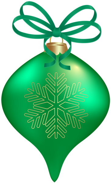 This png image - Christmas Tree Ornament Green PNG Clipart, is available for free download