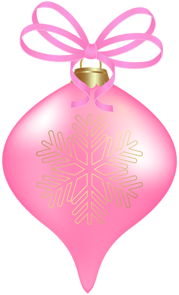 This png image - Christmas Tree Ornament Pink PNG Clipart, is available for free download