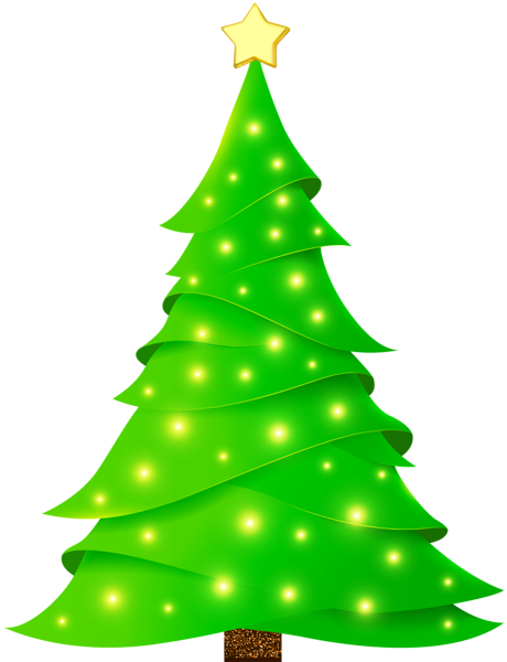 This png image - Christmas Tree with Lights PNG Clipart Image, is available for free download