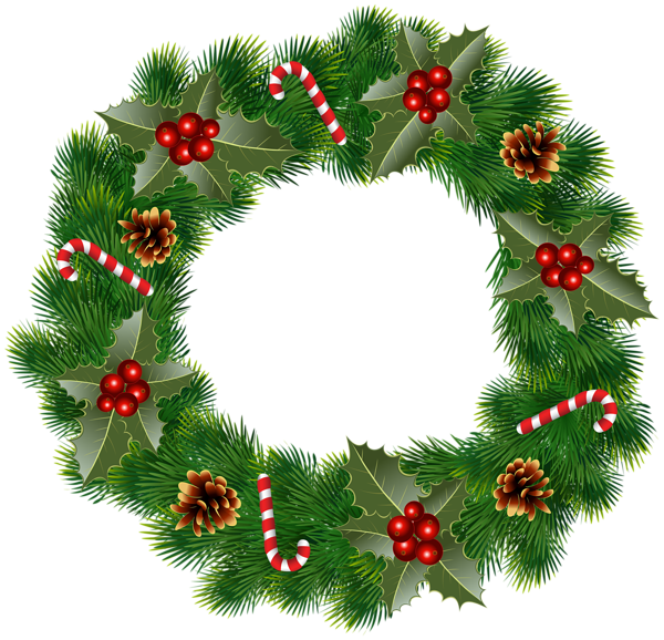 This png image - Christmas Wreath Clip Art Image, is available for free download