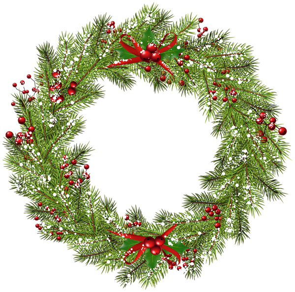 This png image - Christmas Wreath PNG Clip Art Image, is available for free download