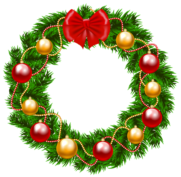 This png image - Christmas Wreath PNG Clipart Image, is available for free download