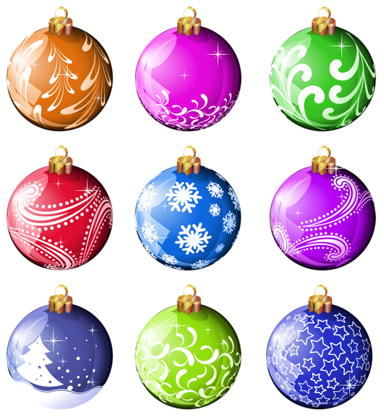 This png image - Collection Christmas Balls Ornaments PNG Clipart, is available for free download