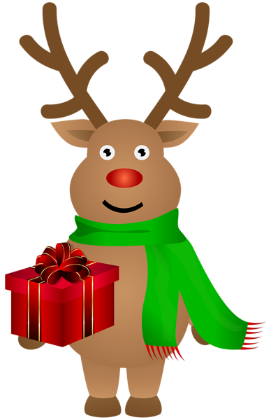 This png image - Cute Christmas Reindeer PNG Clip Art Image, is available for free download