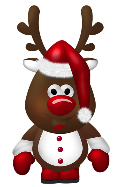 This png image - Cute Christmas Reindeer Transparent PNG Clipart, is available for free download