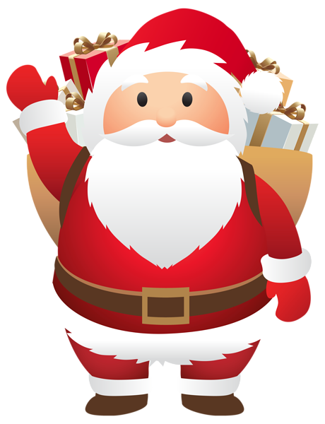 This png image - Cute Santa PNG Clipart Image, is available for free download