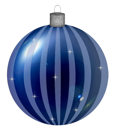 This png image - Dark Blue Striped Christmas Ball Ornament PNG Clipart, is available for free download