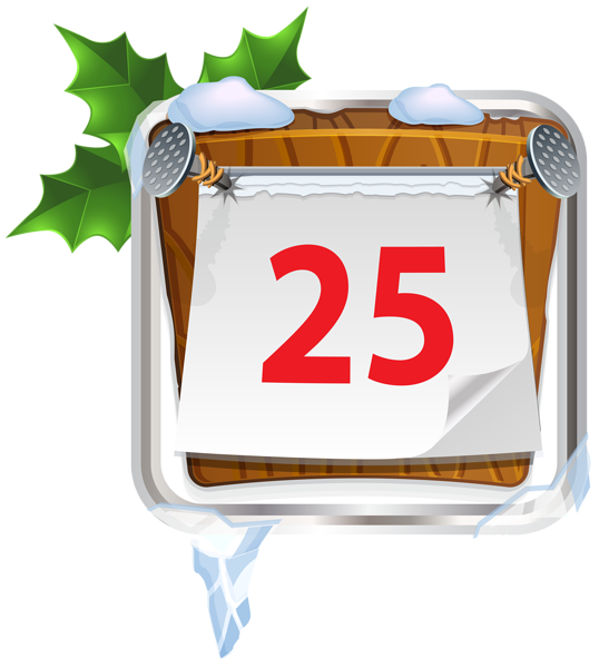 This png image - December 25 Christmas Sign PNG Clip Art Image, is available for free download