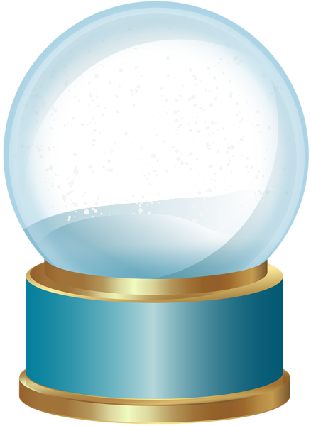 This png image - Empty Snow Globe Blue PNG Clip Art, is available for free download