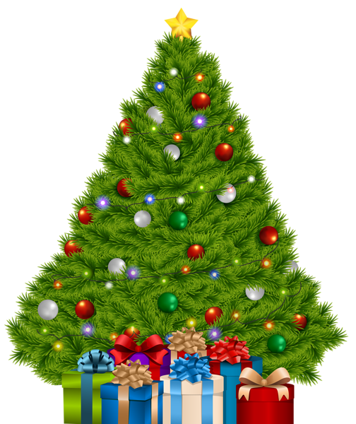This png image - Extra Large Christmas Tree with Gifts PNG Clip Art Image, is available for free download