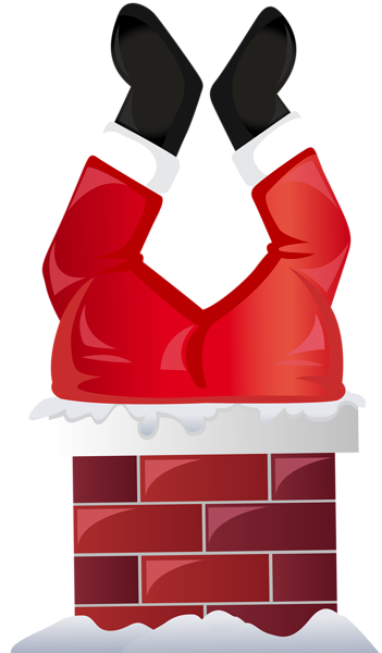 This png image - Funny Santa in Chimney Transparent PNG Clip Art, is available for free download