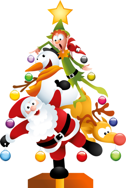 This png image - Funny Transparent Christmas Tree PNG Clipart, is available for free download