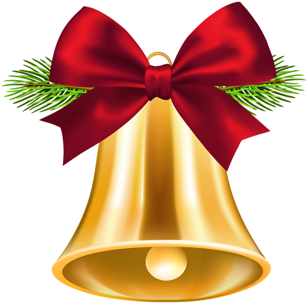 This png image - Gold Christmas Bell PNG Clipart, is available for free download