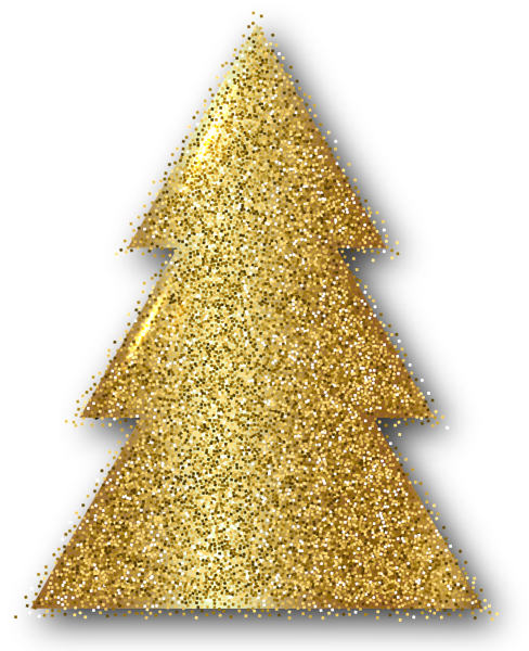 This png image - Gold Christmas Tree Clip Art PNG Image, is available for free download