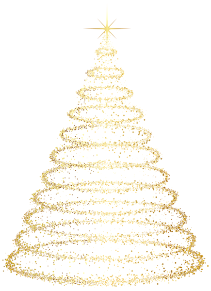 This png image - Gold Deco Christmas Tree Transparent Clip Art Image, is available for free download