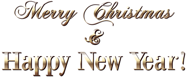 This png image - Gold Merry Christmas Text Style PNG Clipart Image, is available for free download