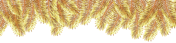 This png image - Gold Pine Branches Border Top Clip Art, is available for free download
