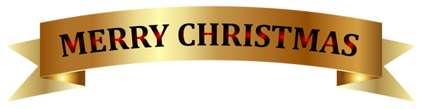 Golden Merry Christmas Banner PNG Clip-Art Image | Gallery Yopriceville ...