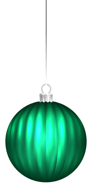 This png image - Green Christmas Ball Ornament PNG Clip Art Image, is available for free download