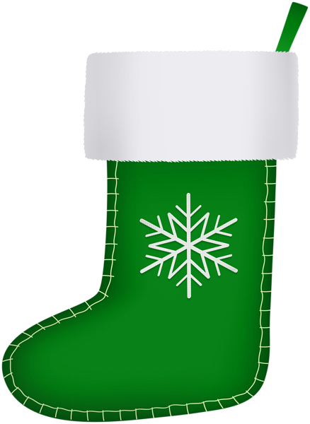 This png image - Green Christmas Stocking Clip Art Image, is available for free download