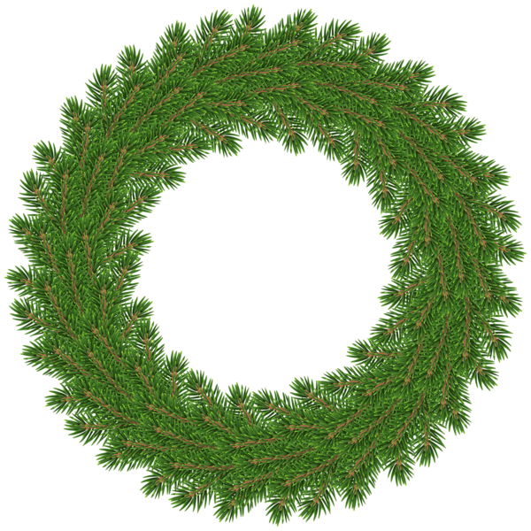 This png image - Green Pine Wreath Deco Clip Art Image, is available for free download