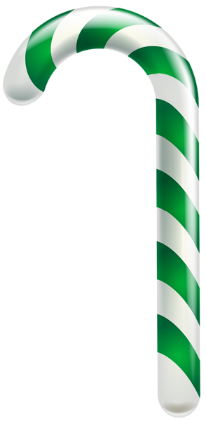 This png image - Green Spearmint Candy CaneTransparent PNG Clip Art Image, is available for free download
