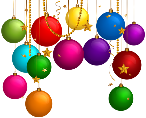 This png image - Hanging Christmas Balls Decor PNG Clip Art, is available for free download