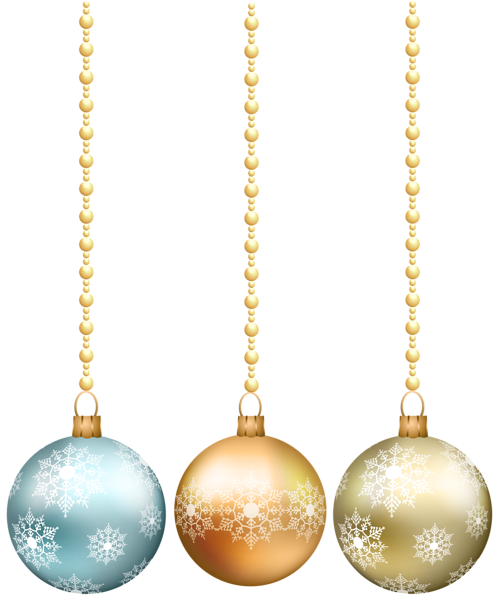 This png image - Hanging Christmas Balls PNG Clip Art Image, is available for free download
