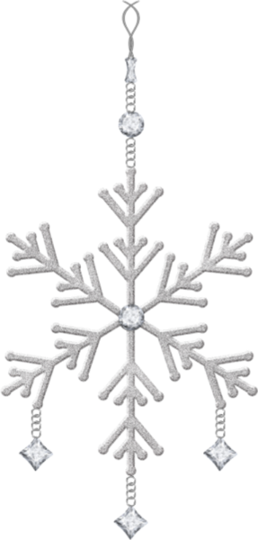 This png image - Hanging Snowflake Christmas Ornament PNG Clipart, is available for free download