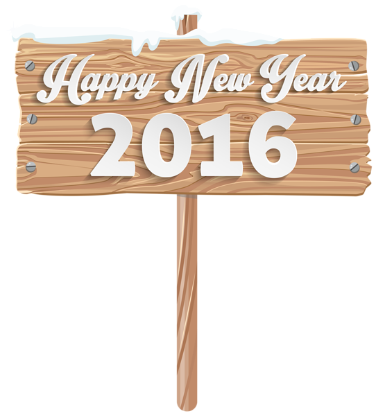This png image - Happy New Year Wooden Sign PNG Clipart Image, is available for free download