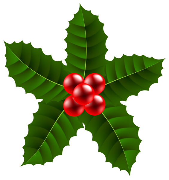 This png image - Large Christmas Holly PNG Clip Art Image, is available for free download
