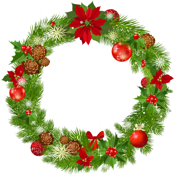 Large Deco Christmas Wreath PNG Picture Gallery Yopriceville High   Large Deco Christmas Wreath PNG Picture 