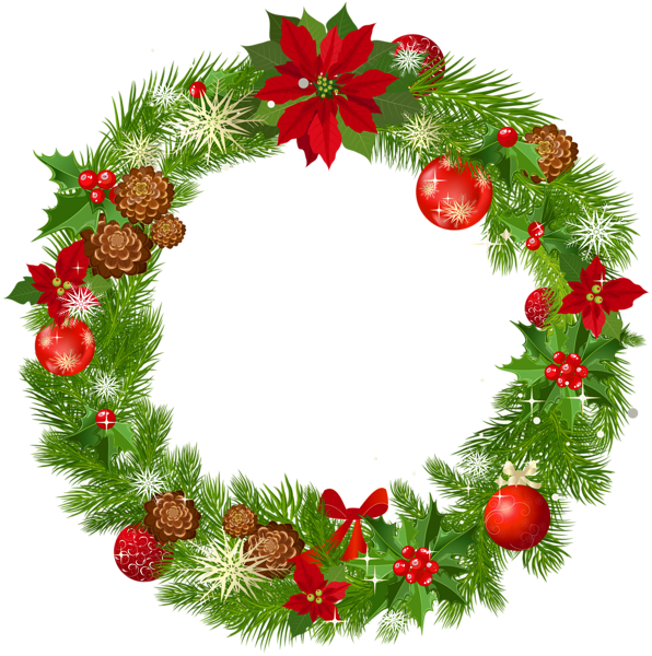 This png image - Large Deco Christmas Wreath PNG Picture, is available for free download