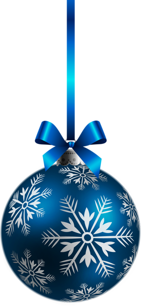 This png image - Large Transparent Blue Christmas Ball Ornament PNG Clipart, is available for free download