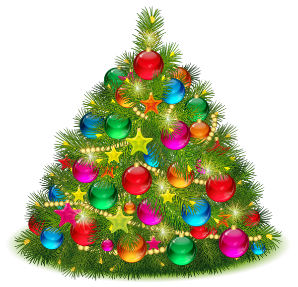 This png image - Large Transparent Decorated Christmas Tree PNG Clipart, is available for free download