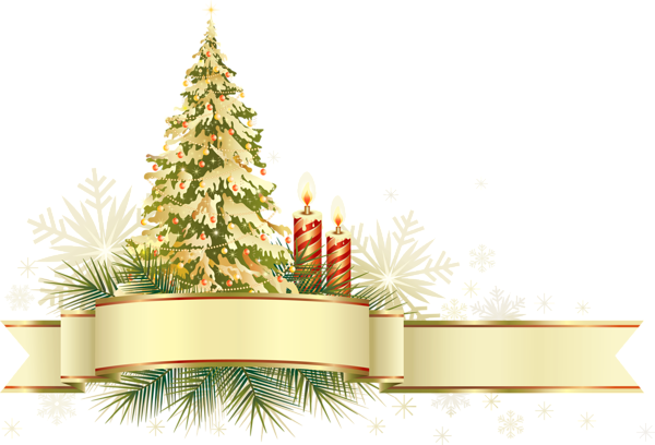 This png image - Large Transparent Gold and Green Christmas Tree with Ornaments PNG Clipart, is available for free download