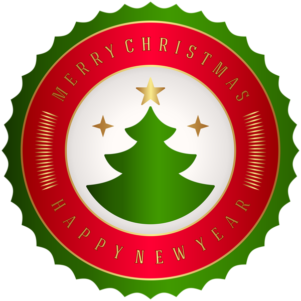This png image - Merry Christmas Badge PNG Clip Art, is available for free download