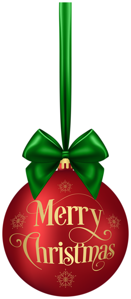 This png image - Merry Christmas Ball Red Clip Art Deco Image, is available for free download