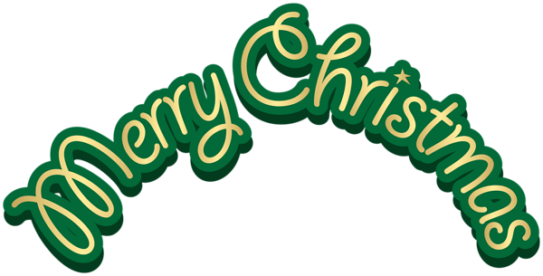 This png image - Merry Christmas Deco Text Green PNG Clipart, is available for free download