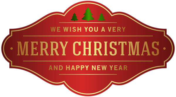 Merry Christmas Label PNG Clip Art Image | Gallery Yopriceville - High-Quality Images and ...