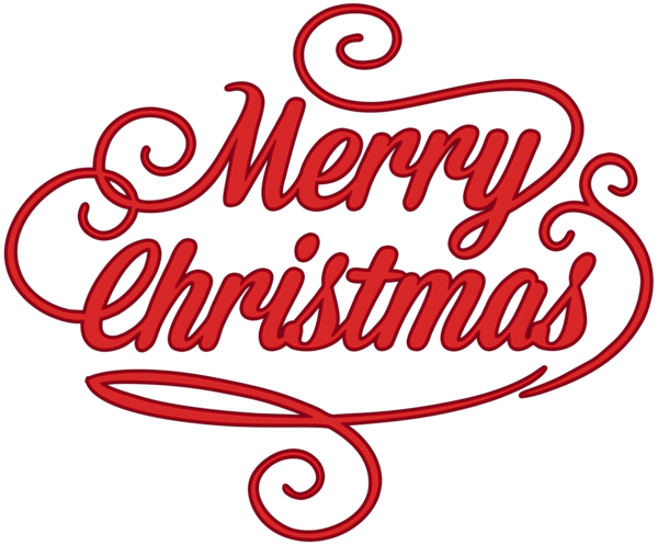 This png image - Merry Christmas Red Transparent PNG Clip Art, is available for free download