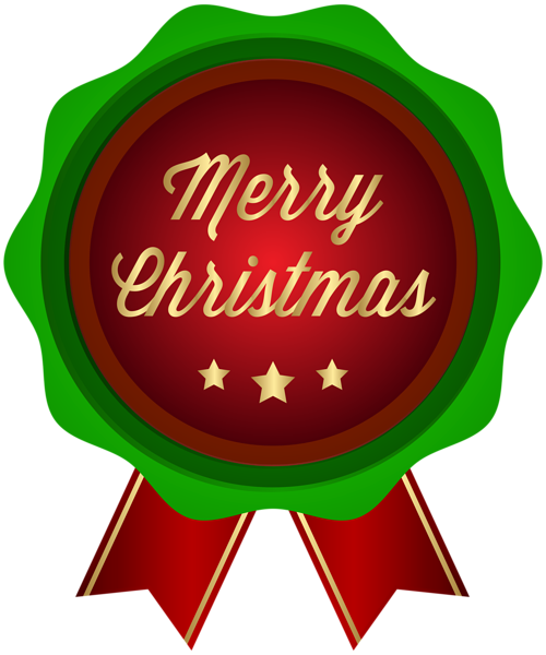 This png image - Merry Christmas Seal PNG Clip Art, is available for free download