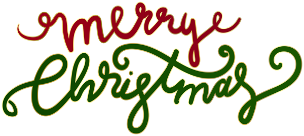 This png image - Merry Christmas Text Red Green PNG Clipart, is available for free download