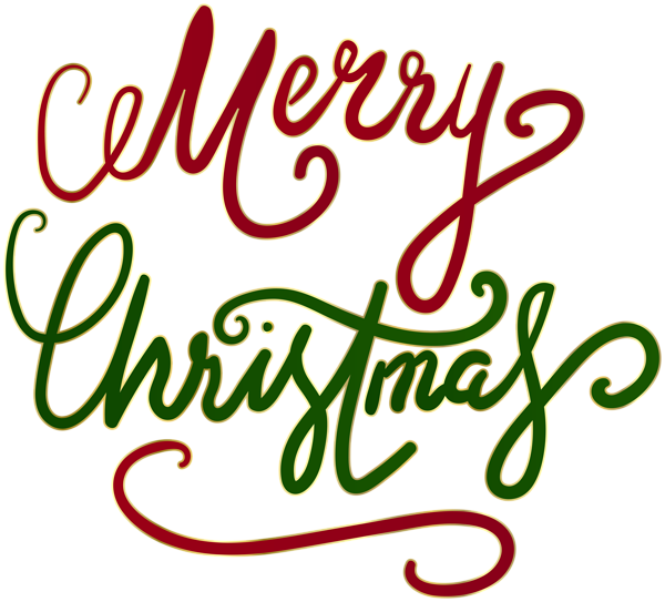 This png image - Merry Christmas Text Red Green Transparent Clipart, is available for free download