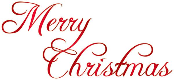 This png image - Merry Christmas Text Red PNG Transparent Clipart, is available for free download