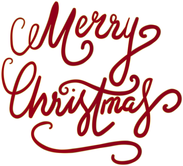 Merry Christmas Text Red Transparent Clipart | Gallery Yopriceville ...