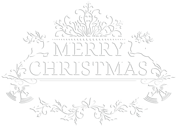 This png image - Merry Christmas White Transparent PNG Clip Art Image, is available for free download
